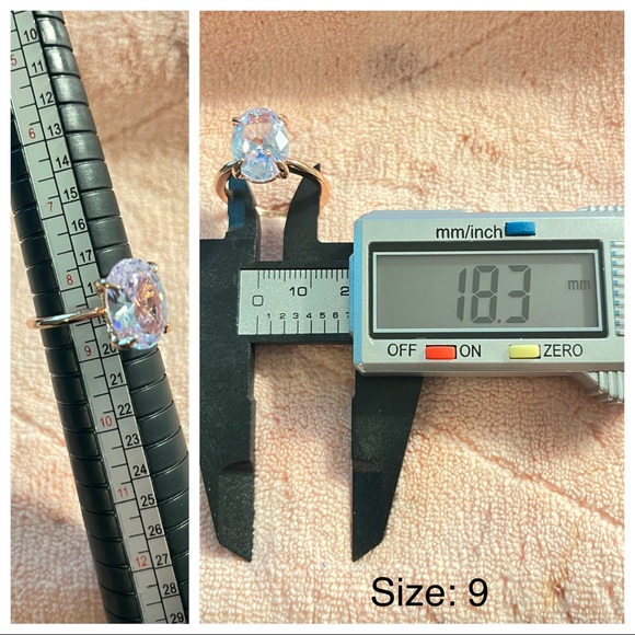 SUPER RING SALE π± π Oval cut RoseGold Cocktail ring - Picture 4 of 5